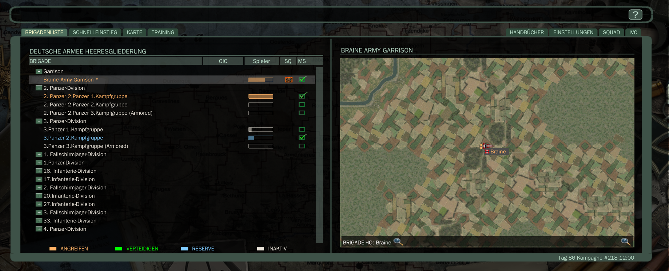 Ansicht Brigade HQ