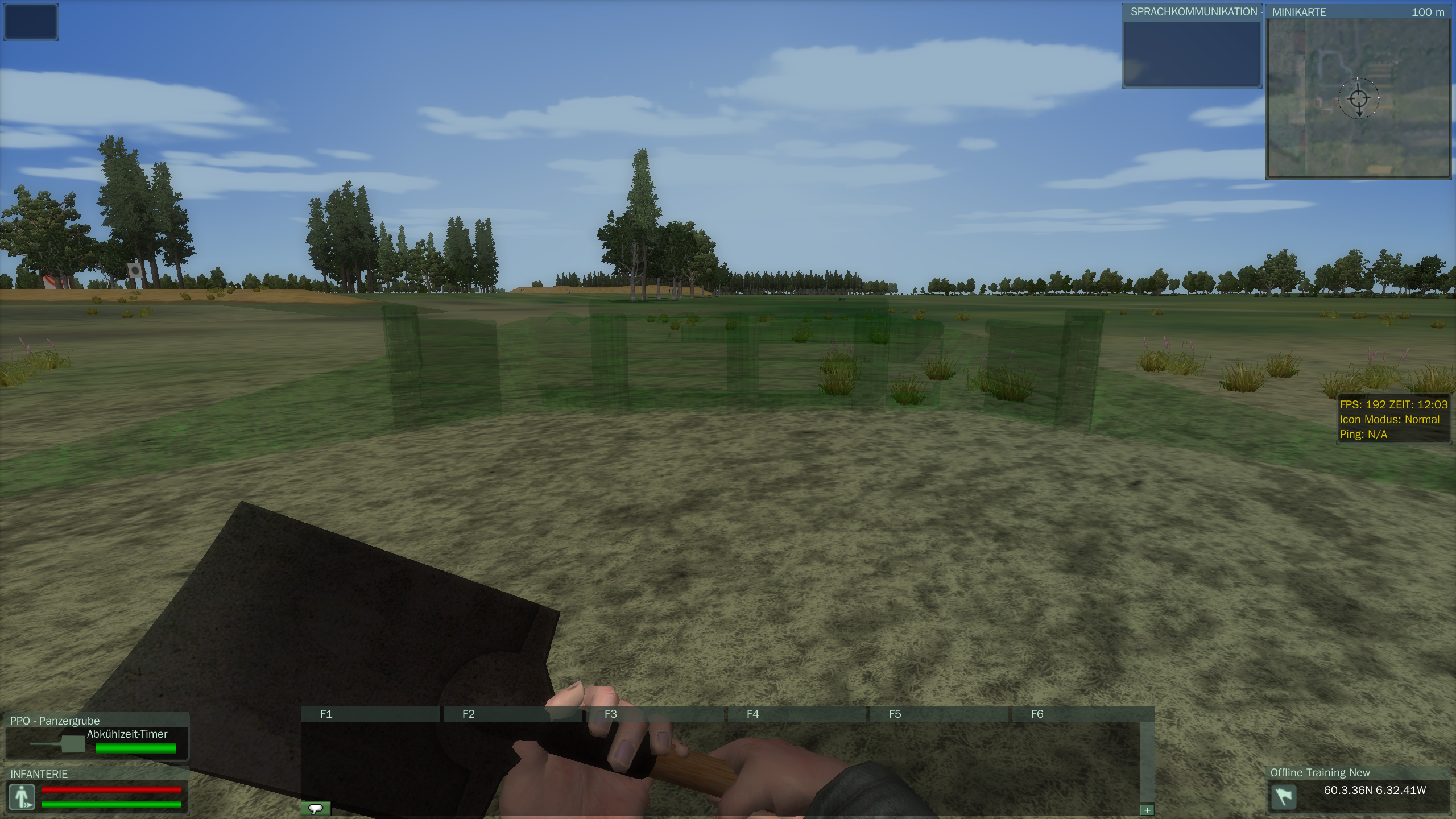 Auswahl eines Player Placed Object